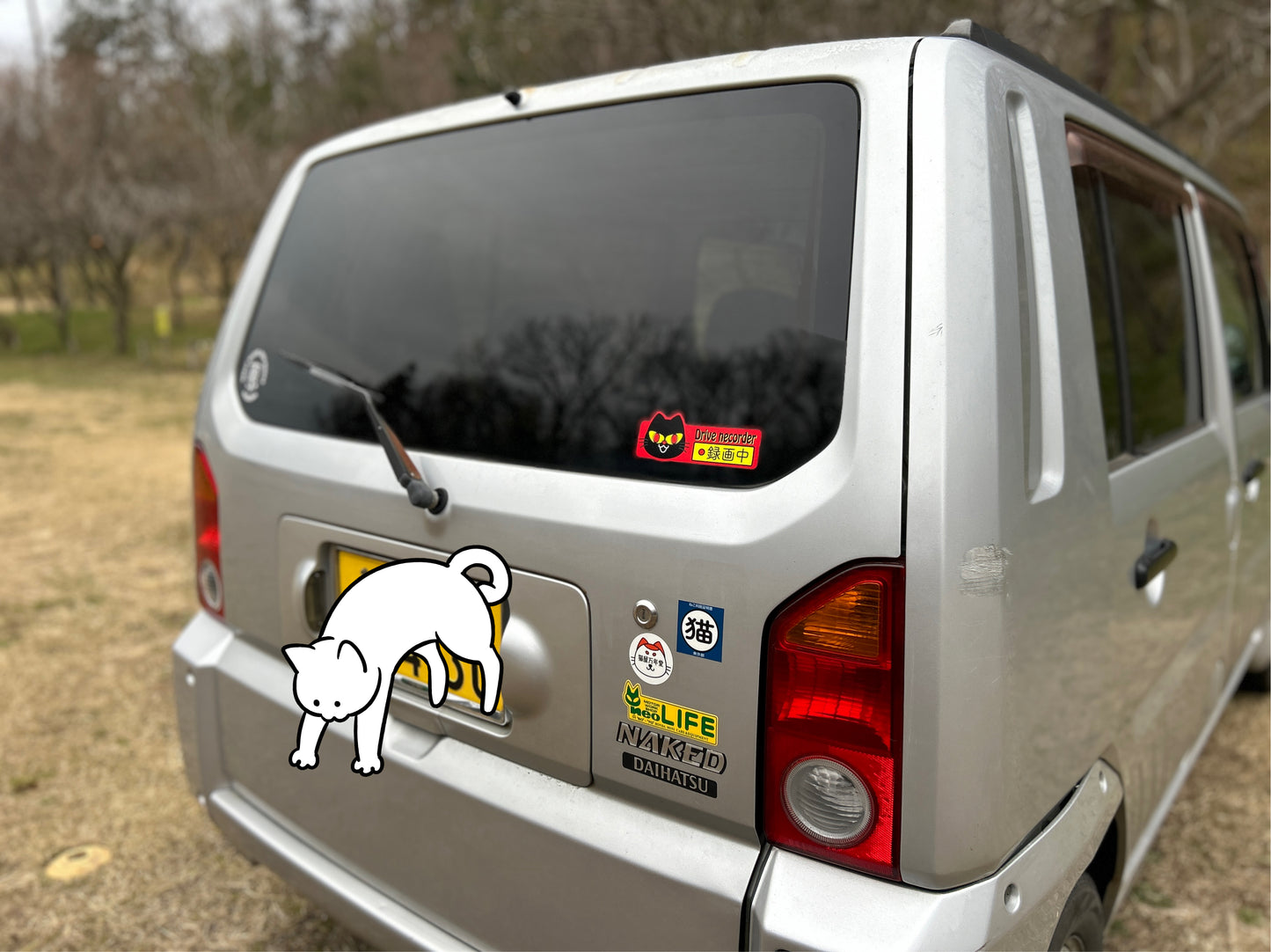Drive recorder recording sticker