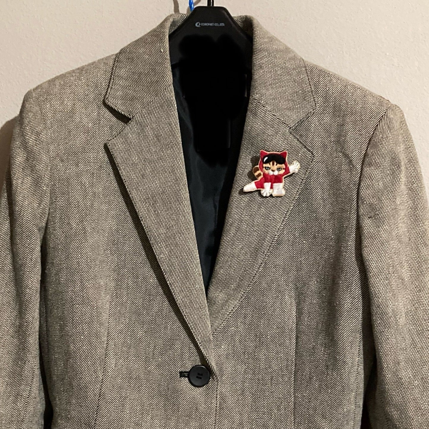 Red Ranger Embroidered Brooch