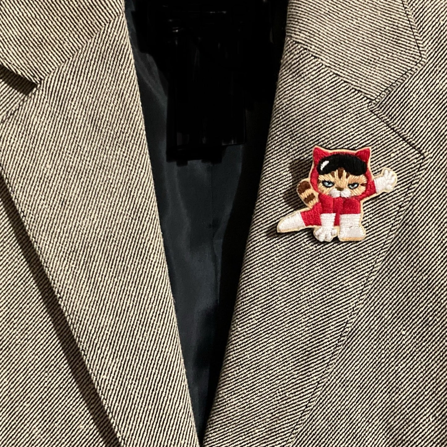 Red Ranger Embroidered Brooch