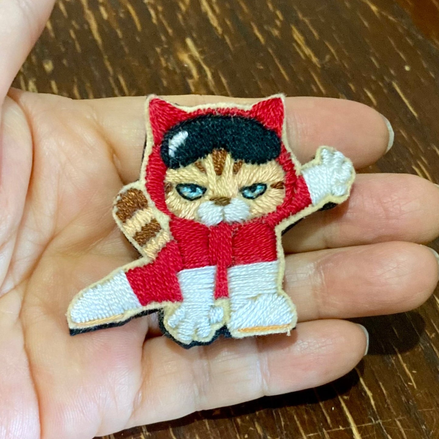Red Ranger Embroidered Brooch