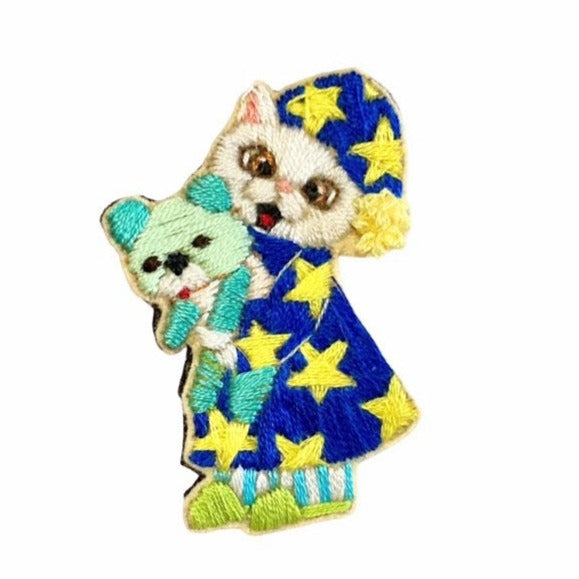 Pajamas Embroidered Brooch