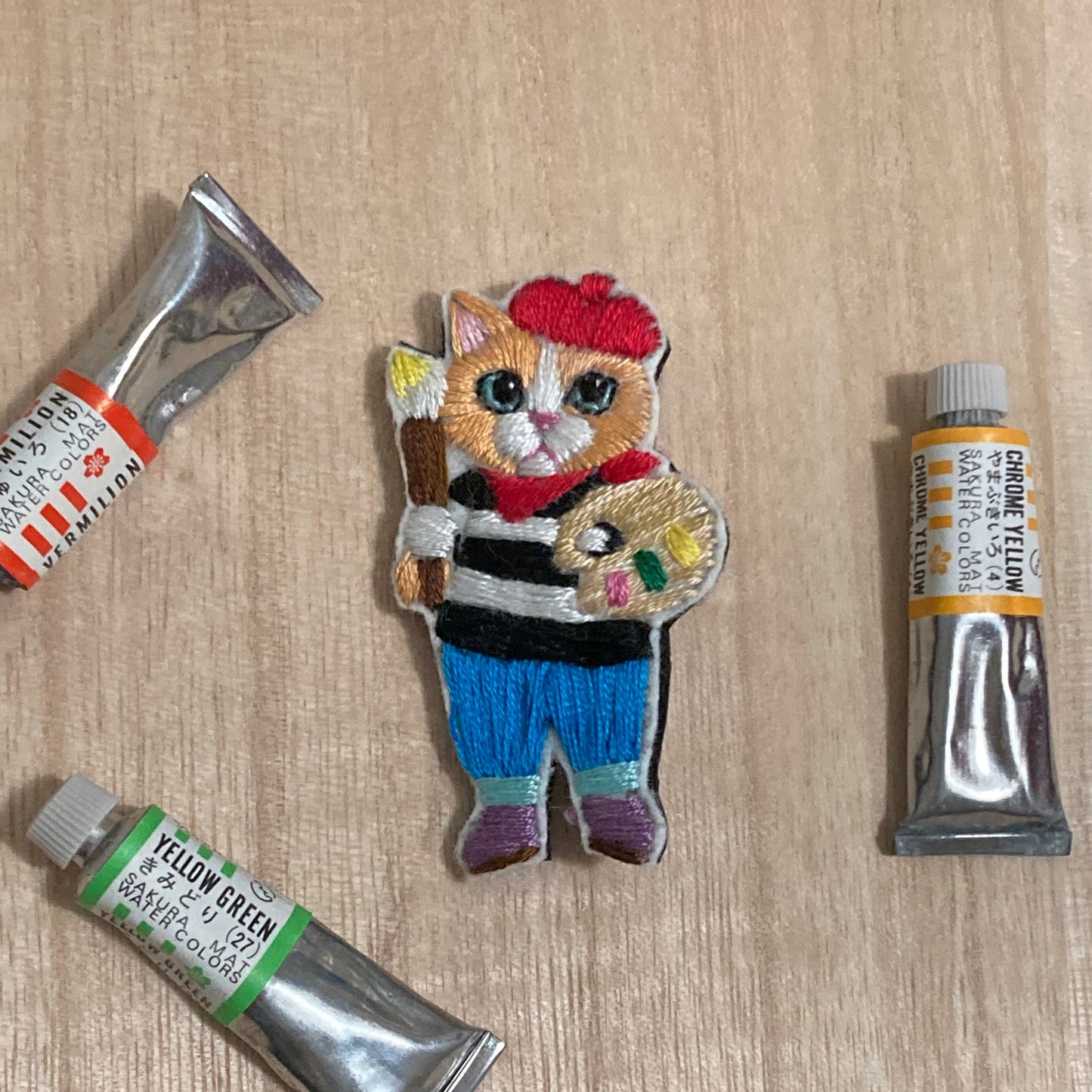 Artist Embroidered Brooch